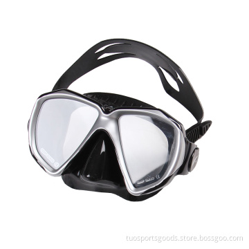 Adult Diving Snorkeling Equipment Plating Diving Mask with Adjustable Head Strap
